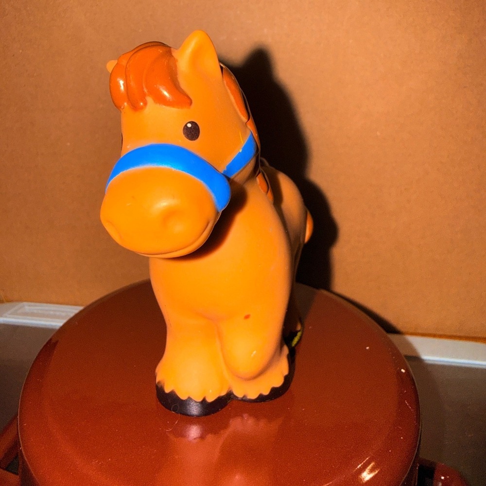 Fisher Price Little People Horse Kids OS Orange Good Farm Animal Figure